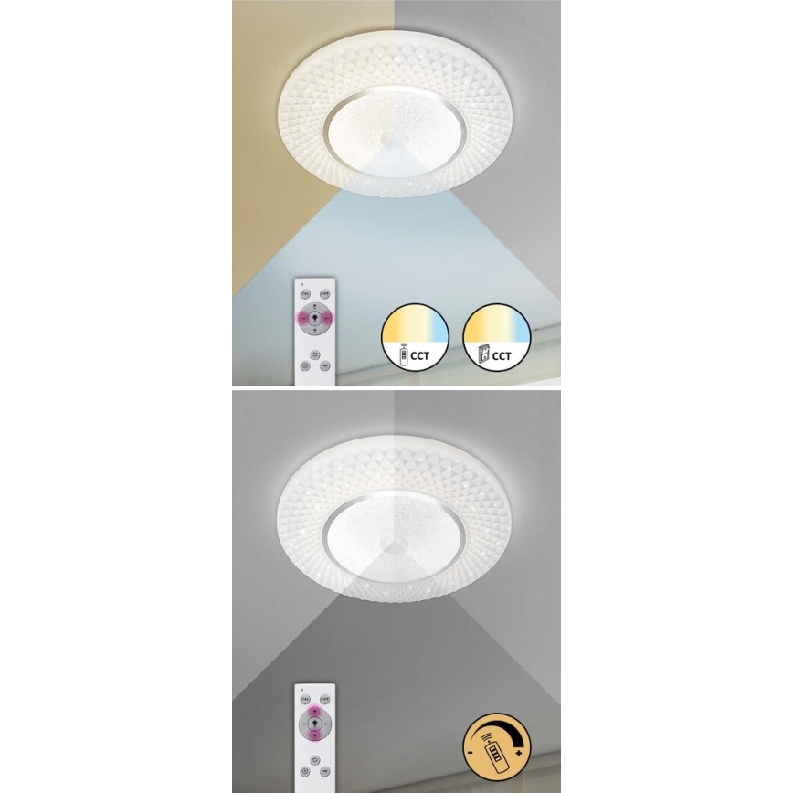 Rabalux - himmennettävä LED-kattovalaisin LED/72W/230V 3000-6500K + kaukosäädin, halkaisija 48 cm