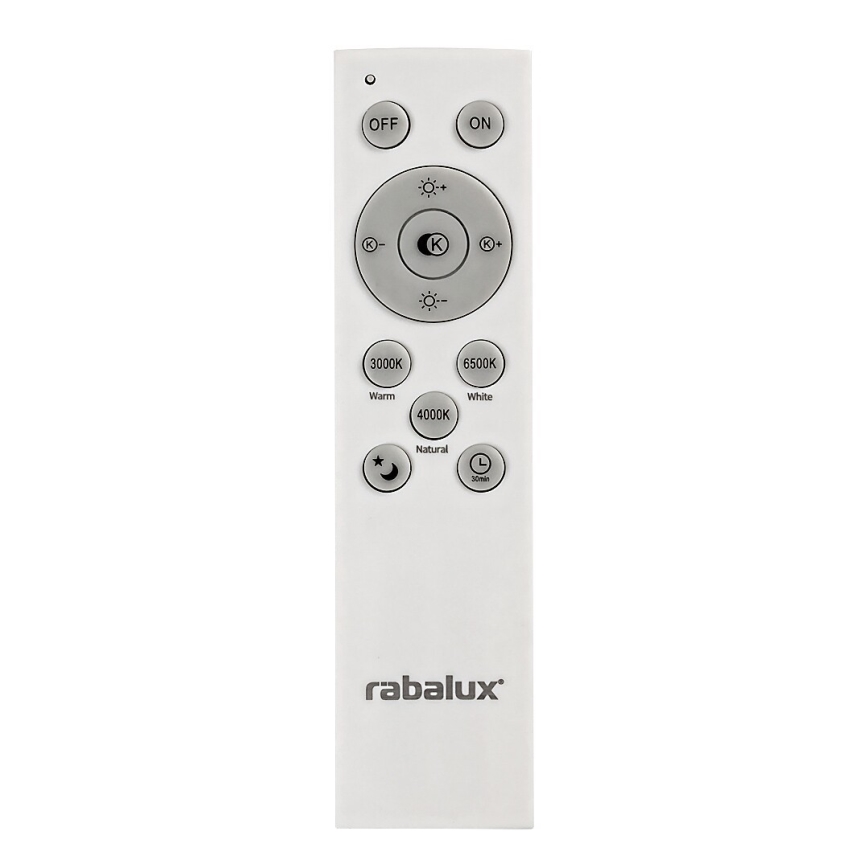 Rabalux - himmennettävä LED-kattovalaisin LED/72W/230V 3000-6500K + kaukosäädin, halkaisija 48 cm