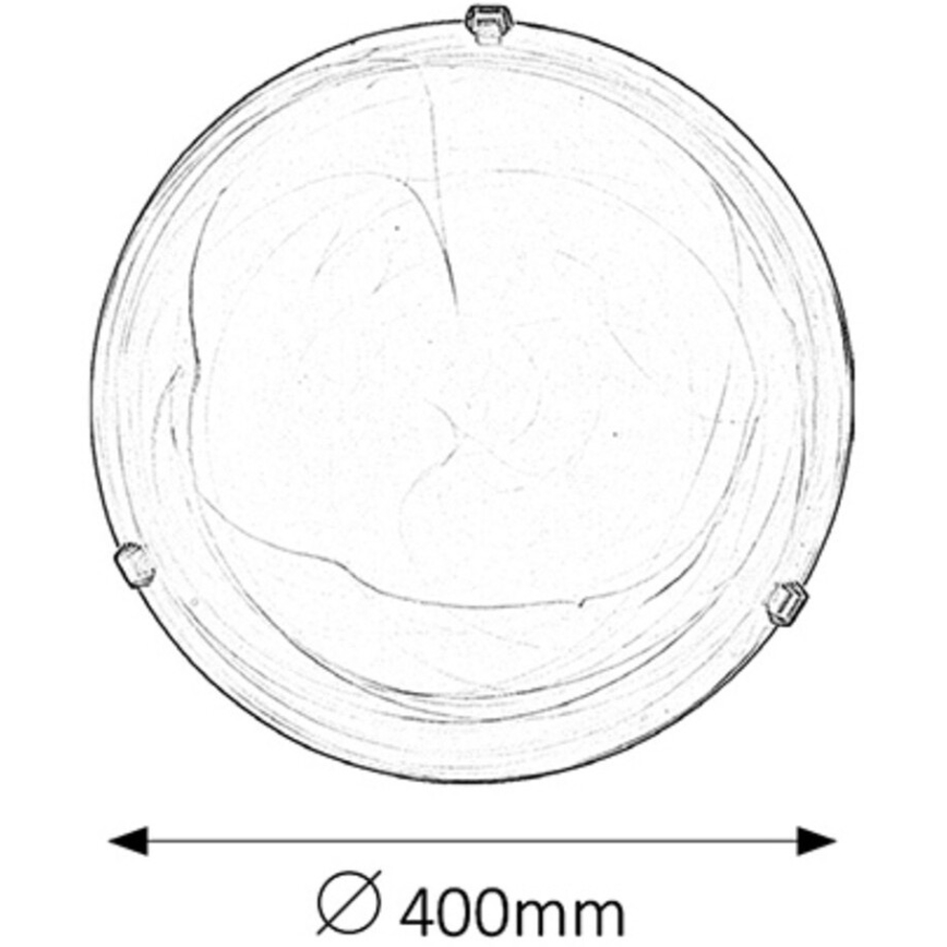 Rabalux - Alabasterilasinen kattovalaisin 2xE27/60W/230V