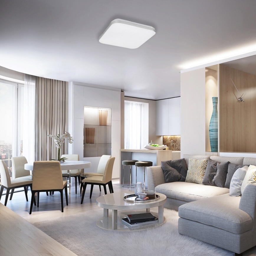 Rabalux - LED-kattovalaisin LED/36W/230V neliönmuotoinen 53 x 53 cm