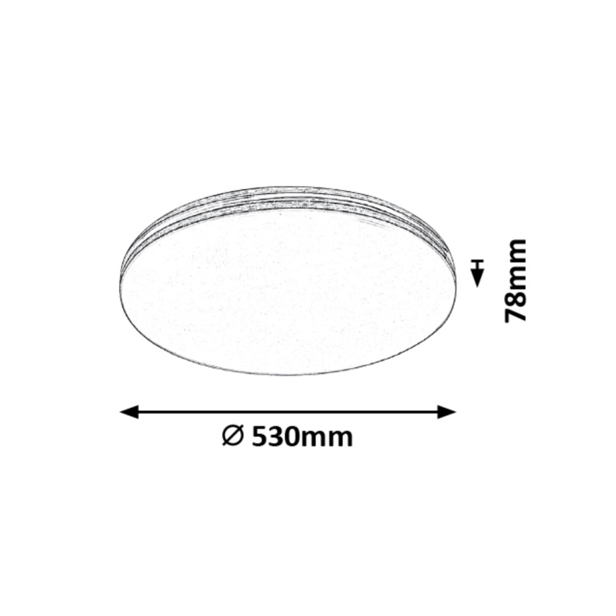 Rabalux - LED-kattovalaisin LED/36W/230V, pyöreä, 53 x 53 cm