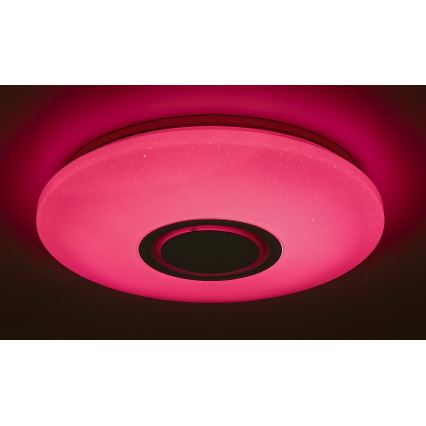 Rabalux - LED RGB himmennettävä kattovalaisin kaiuttimella LED/24W/230V Wi-Fi Tuya + kauko-ohjain halkaisija 40 cm