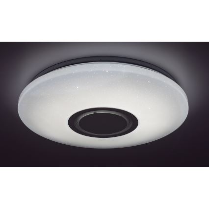Rabalux - LED RGB himmennettävä kattovalaisin kaiuttimella LED/24W/230V Wi-Fi Tuya + kauko-ohjain halkaisija 40 cm