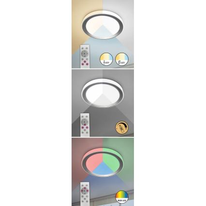 Rabalux - LED RGB himmennettävä kattovalaisin LED/40W/230V 2700-6500K Wi-Fi Tuya halkaisija 51 cm + kaukosäädin