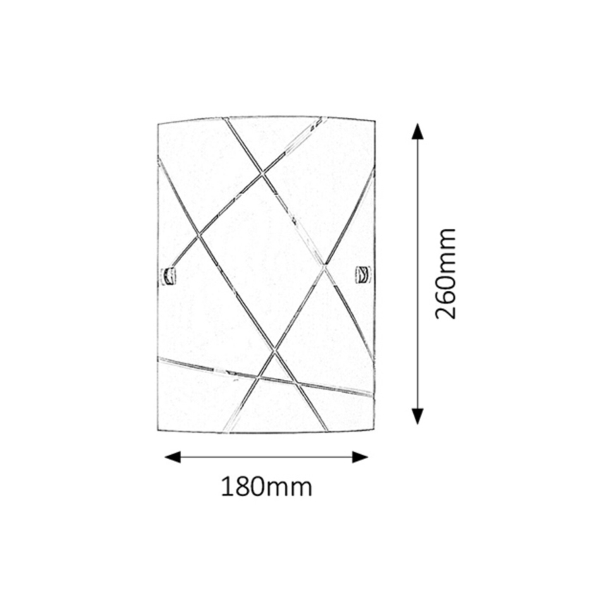 Rabalux - Seinävalaisin 1xE27/60W/230V