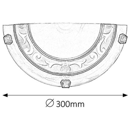 Rabalux - Seinävalaisin 1xE27/60W/230V
