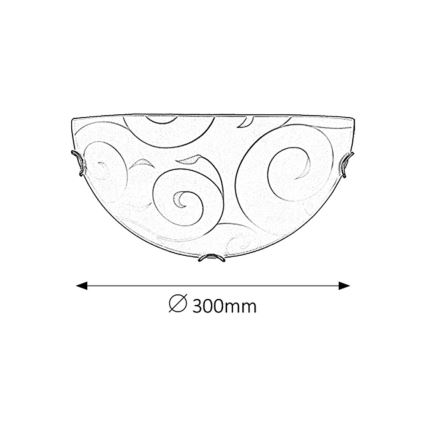 Rabalux - Seinävalaisin 1xE27/60W/230V
