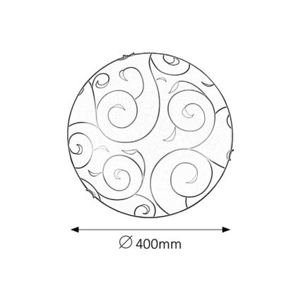 Rabalux - Kattovalo 2xE27/60W/230V