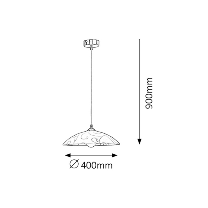 Rabalux - Kattokruunu 1xE27/60W/230V
