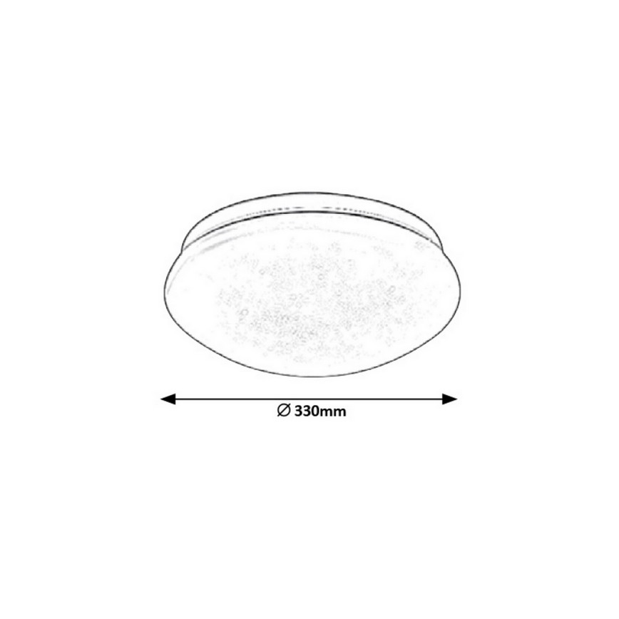 Rabalux - LED-kattovalaisin LED/18W/230V halkaisija 33 cm