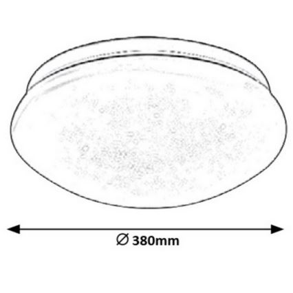 Rabalux - LED-kattovalaisin LED/24W/230V halkaisija 38 cm