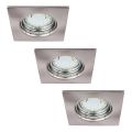 Rabalux - 3x LED -setti kylpyhuoneen upotettava alasvalo 1xGU10/3W/230V IP44