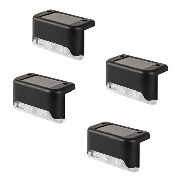 Rabalux - 4 kpl LED-aurinkoseinävalaisinta hämäräkytkimellä LED/0,06W/1,2V 300 mAh IP44