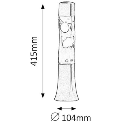 Rabalux - Laavalamppu 1xE14/25W/230V