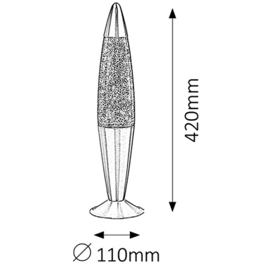 Rabalux - Laavalamppu 1xE14/25W/230V