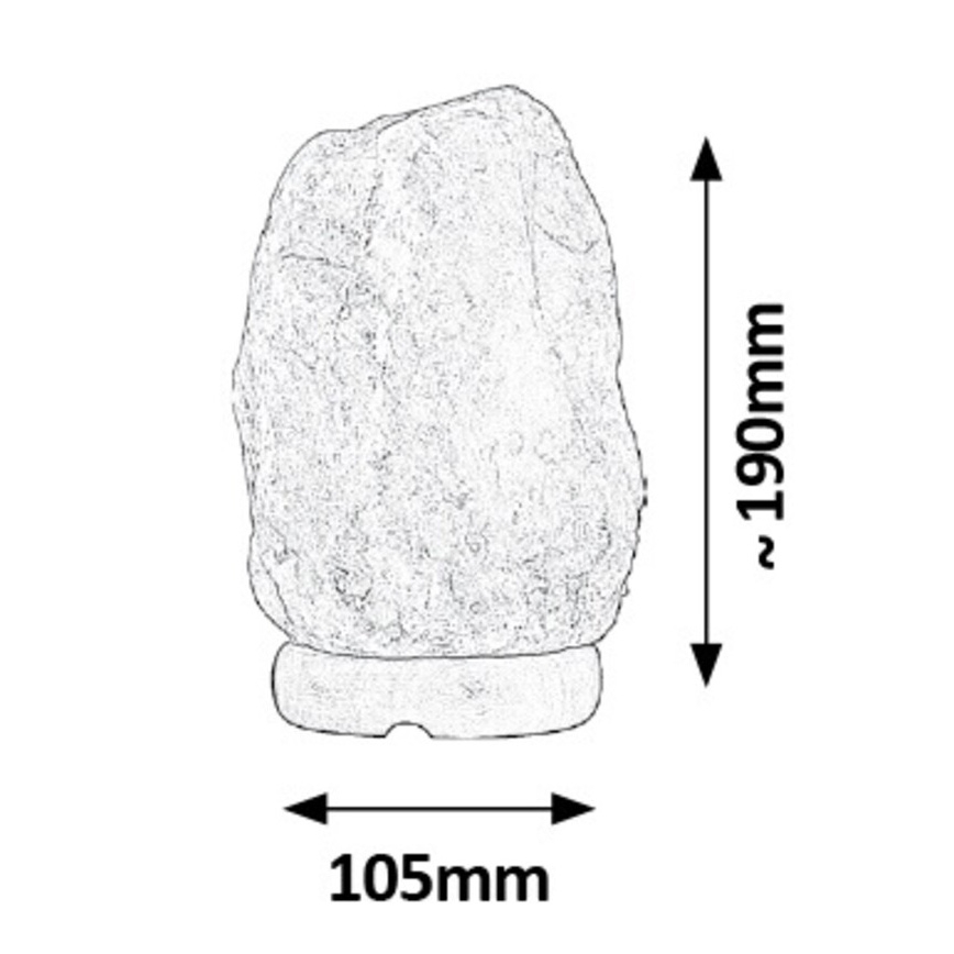 Rabalux - Suolalamppu 1xE14/15W/230V 1,6 kg