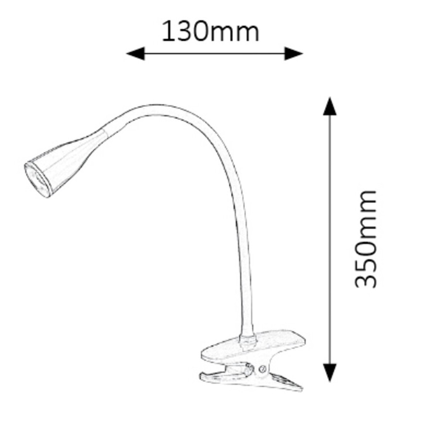 Rabalux - LED-pöytälamppu pidikkeellä 1xLED/4,5W/230V