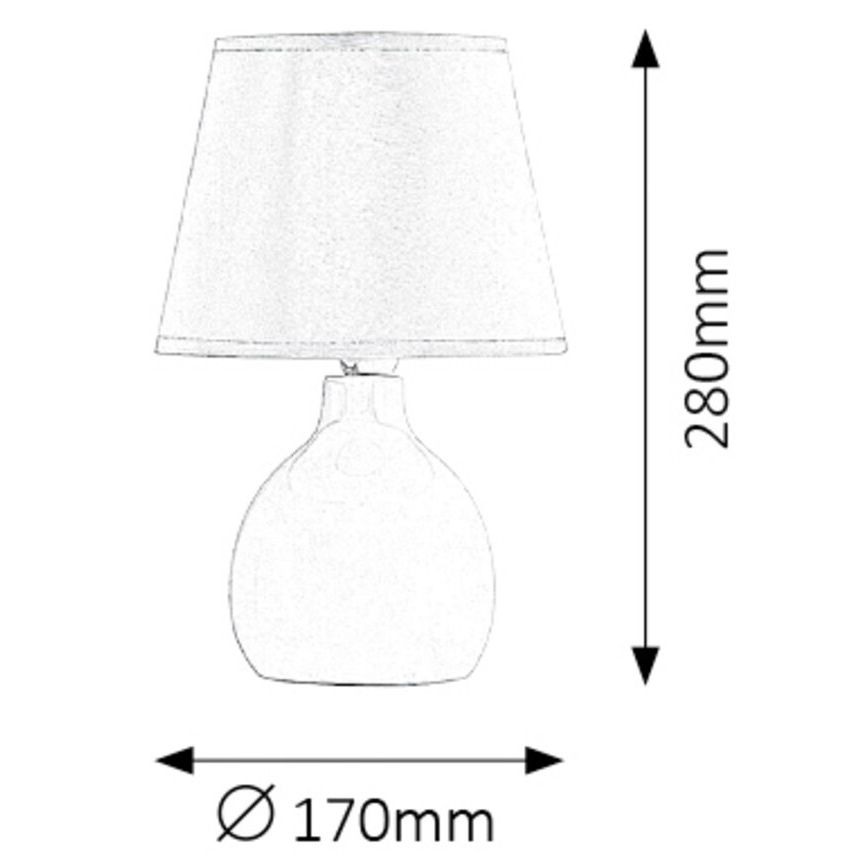Rabalux - Pöytävalaisin 1xE14/40W/230V