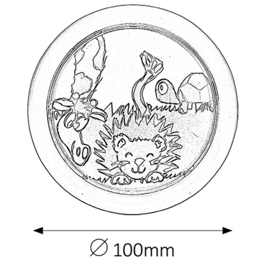 Rabalux - Lasten LED-seinävalaisin LED/0,3W