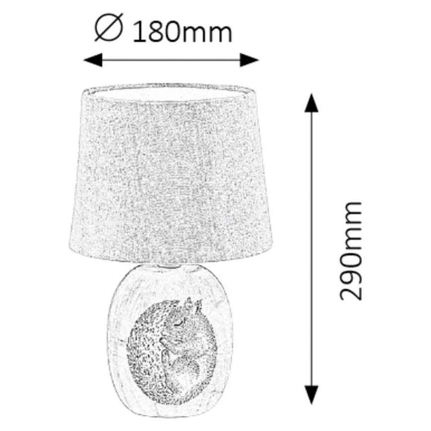 Rabalux - Lasten pöytälamppu 1xE14/40W/230V