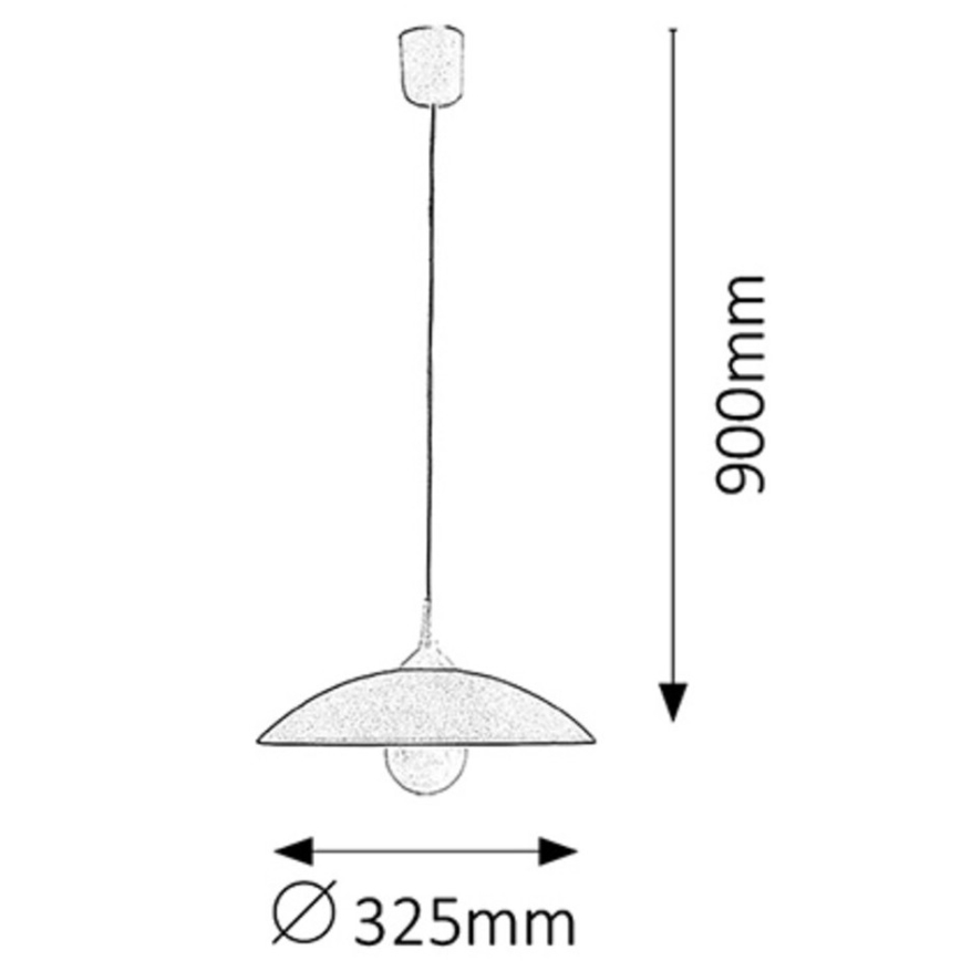 Rabalux - Kattokruunu 1xE27/60W/230V