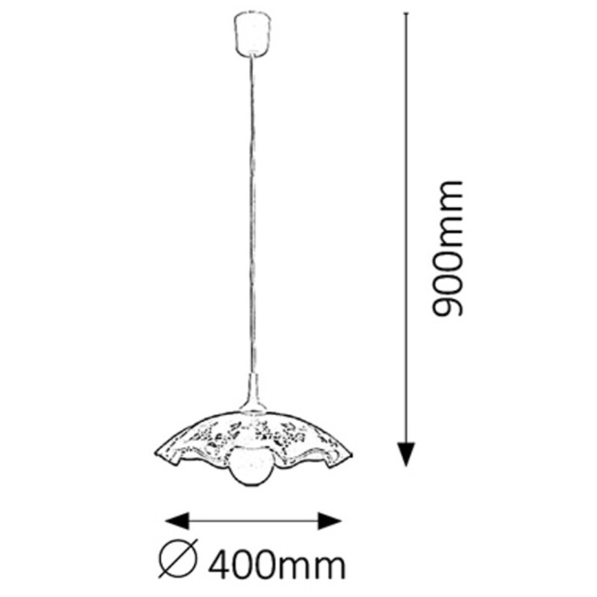 Rabalux 4795 - Kattokruunu VINO E27/60W/230V