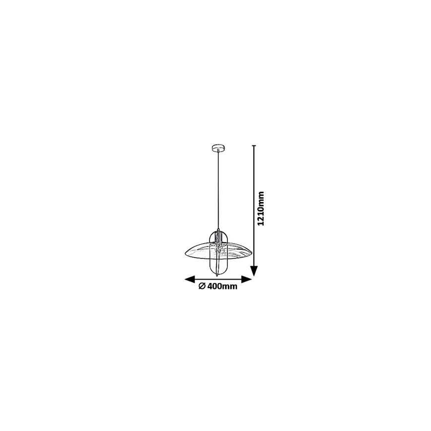 Rabalux 5000 - Kattokruunu narulla VIDA 1xE27/8W/230V