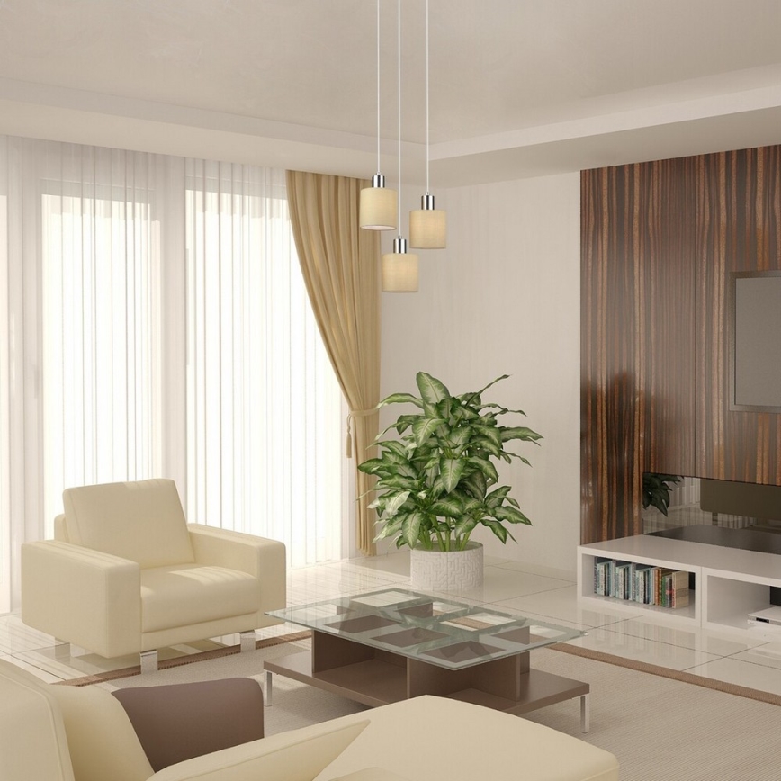 Rabalux 5012 - Kattokruunu narulla NATINA 3xE14/25W/230V