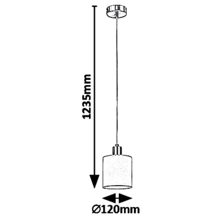Rabalux 5013 - Kattokruunu narulla NATINA 1xE14/25W/230V