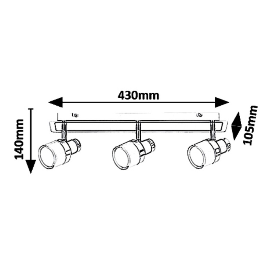 Rabalux 5023 - LED-seinävalaisin kylpyhuoneeseen HAROLD LED/15W/230V IP44