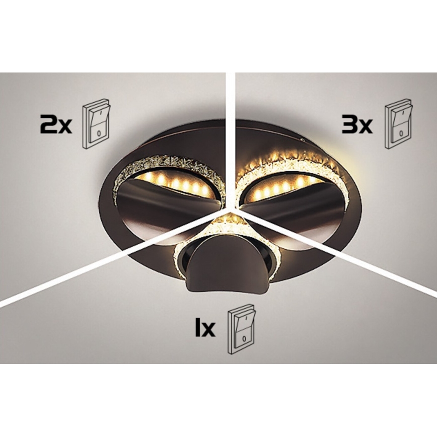 Rabalux - Himennettävä LED-kattovalaisin CAPRIANA LED/36W/230V, halkaisija 50 cm