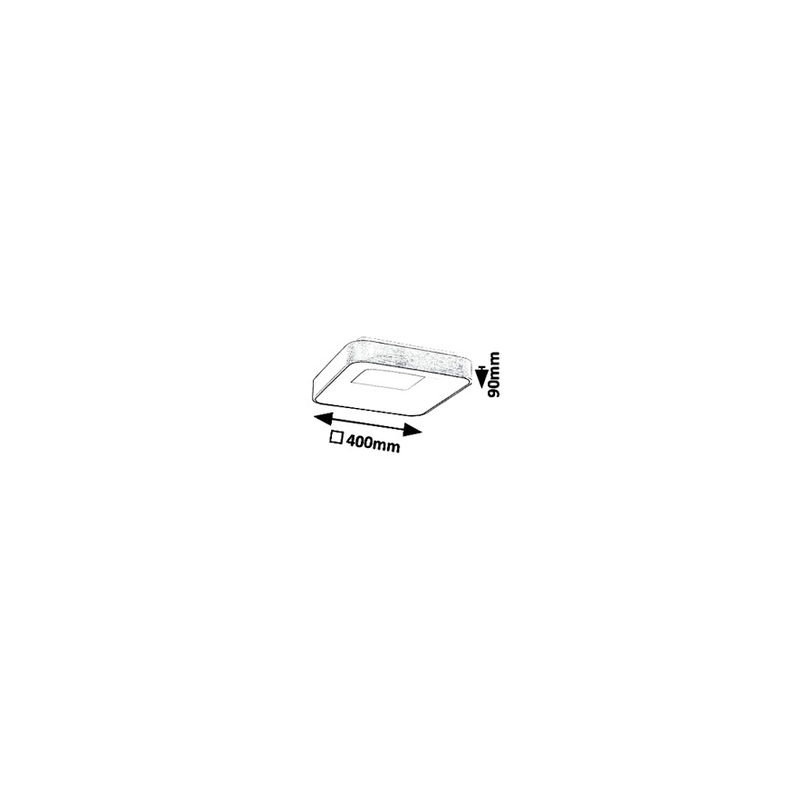 Rabalux - LED-kattovalaisin CARMELA LED/30W/230V 40x40 cm