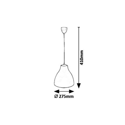 Rabalux 5058 - Kattokruunu narulla MORRIS 1xE27/40W/230V