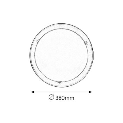 Rabalux - Kattovalo 2xE27/60W/230V halkaisija 38 cm