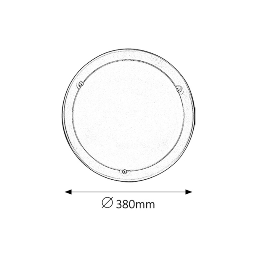 Rabalux - Kattovalo 2xE27/60W/230V halkaisija 38 cm