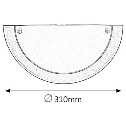 Rabalux - Seinävalaisin E27/60W/230V