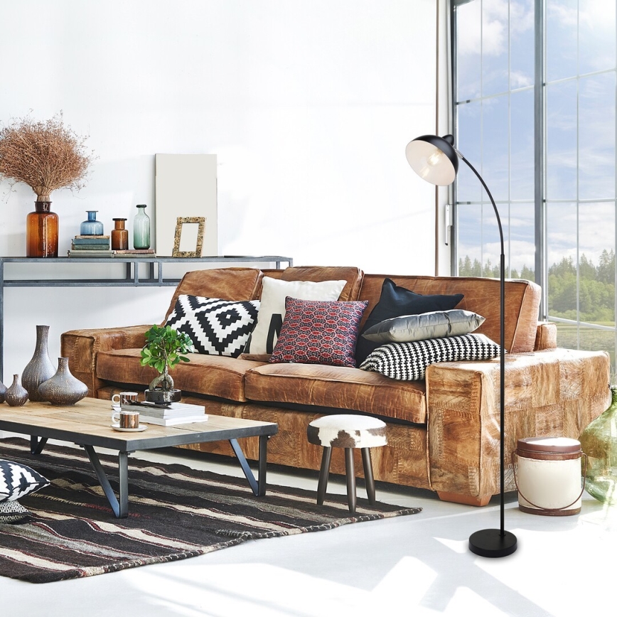 Rabalux - Lattiavalaisin 1xE27/40W/230V musta