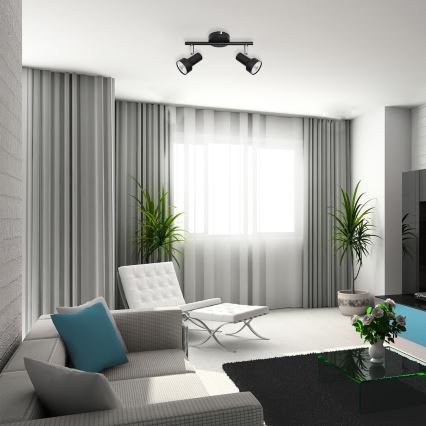 Rabalux 5323 - Kohdevalo KONRAD 2xGU10/50W/230V