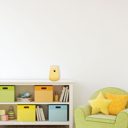 Rabalux - LED RGB Lasten yöpöytälamppu LED/0,4W/5V 1200 mAh karhu