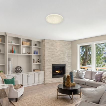 Rabalux - LED-himmennettävä kattovalaisin STAR LED/36W/230V + kaukosäädin, halkaisija 40 cm