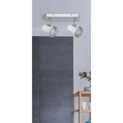 Rabalux - kylpyhuoneen LED-kohdevalo 2xGU10/4,5W/230V IP44