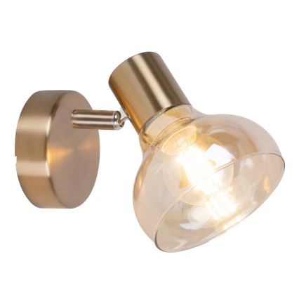 Rabalux - Seinävalaisin 1xE14/40W/230V kultainen