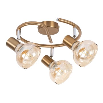 Rabalux 5549 - Kohdevalo HOLLY 3xE14/40W/230V kultainen
