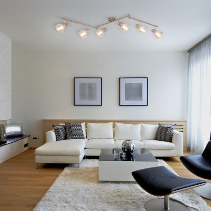 Rabalux 5553 - Kohdevalo HOLLY 6xE14/40W/230V kultainen