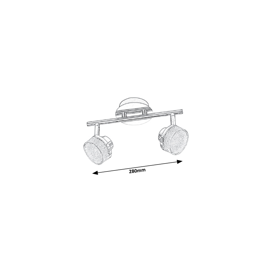 Rabalux - LED-kattovalaisin 2xLED/5W/230V