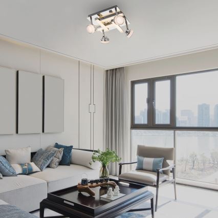 Rabalux - LED-kattovalaisin 4xLED/5W/230V + 4xLED/3W/230V