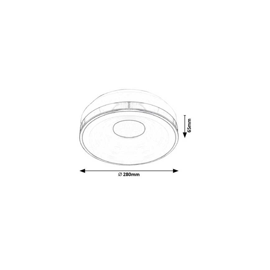 Rabalux - LED-kattovalaisin LED/18W/230V halkaisija 28 cm