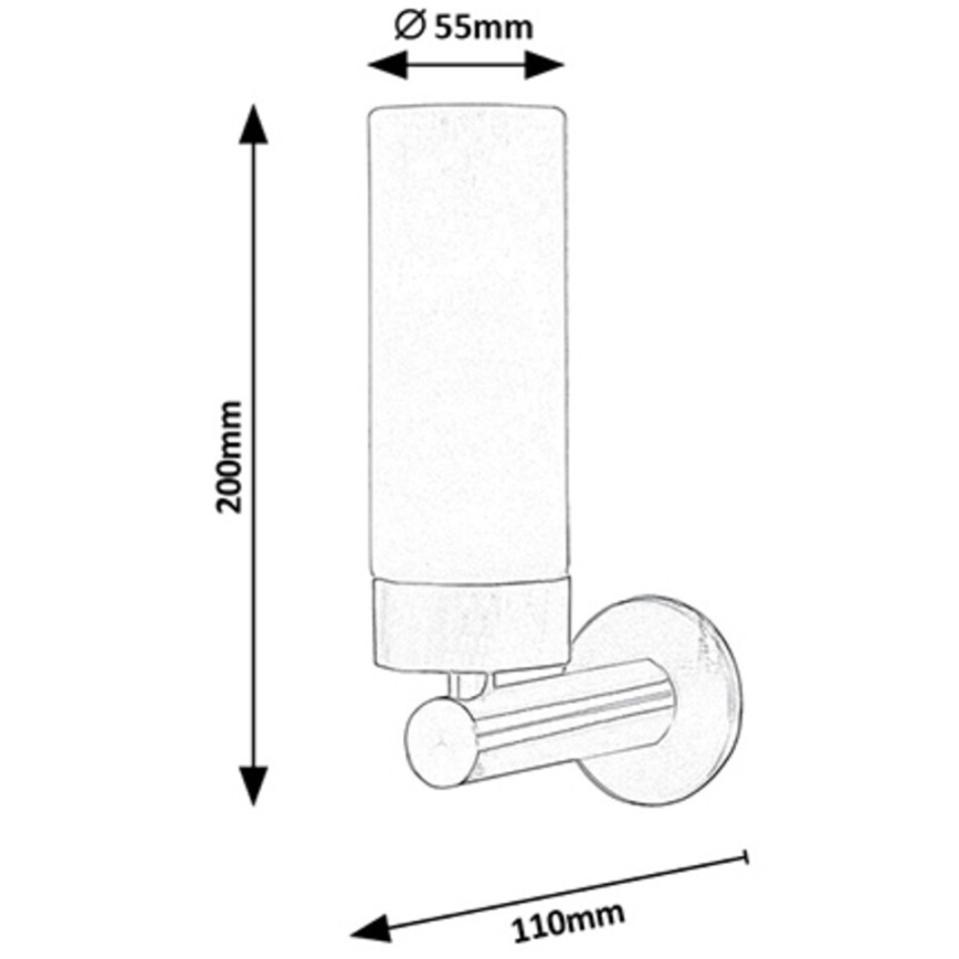 Rabalux - LED-seinävalaisin kylpyhuoneeseen LED/4W/230V kiiltävä kromi IP44