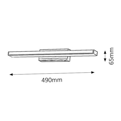 Rabalux - kylpyhuoneen LED-seinävalaisin, 12 W, 230 V, IP44