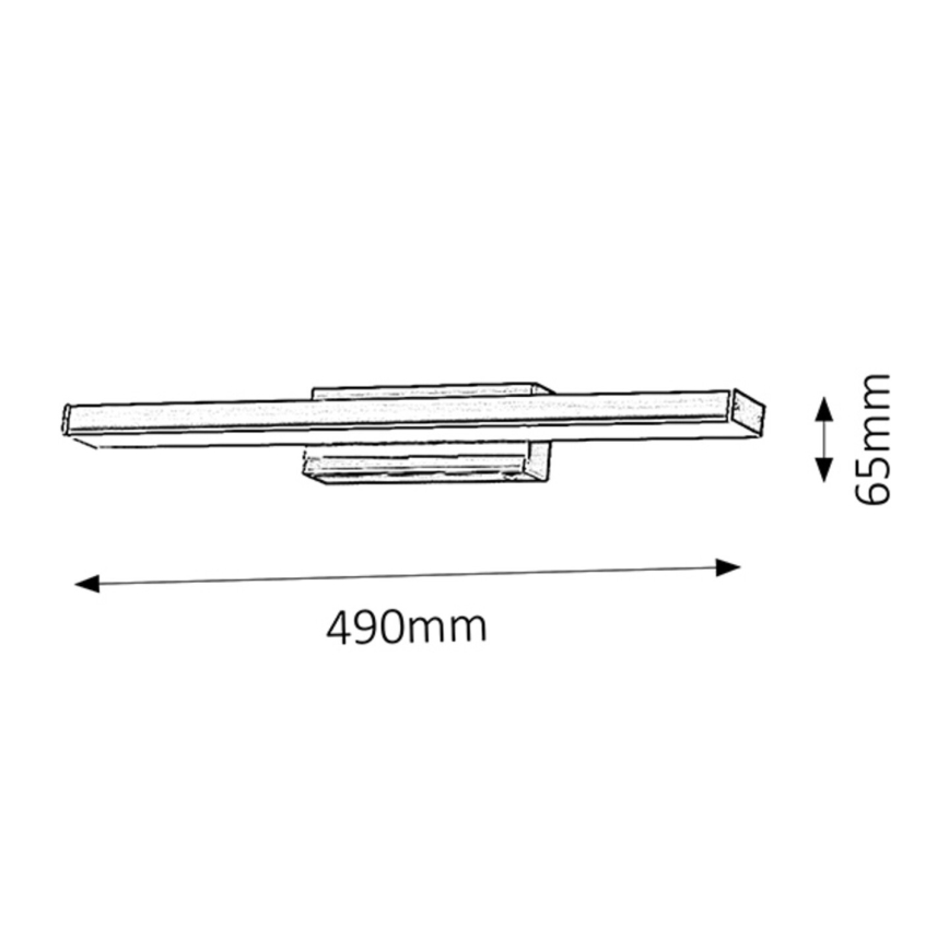Rabalux - kylpyhuoneen LED-seinävalaisin, 12 W, 230 V, IP44
